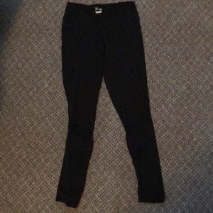 Black workout leggings with mesh cutouts